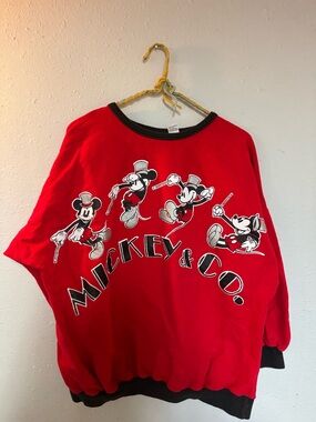 Red Mickey Mouse Sweatshirt